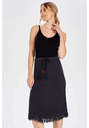 Peraluna Antrasit Renk Bohem Etek Antrasit