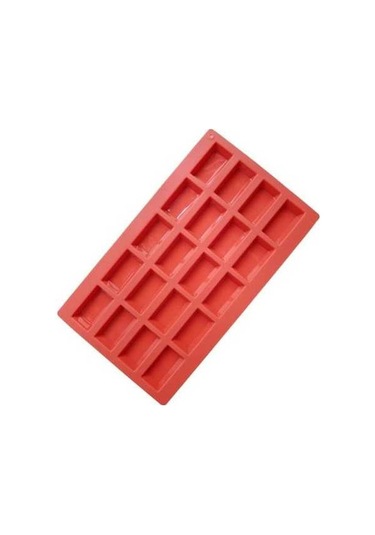 Fastbuy Silikon Finansör Kırmızı Fransız Tatlı Kek Kalıbı 20'li Kavite Ev Pastası Fırın Aparatı Mutfak Kek Yapım Malzemesi Kı KIrmızı