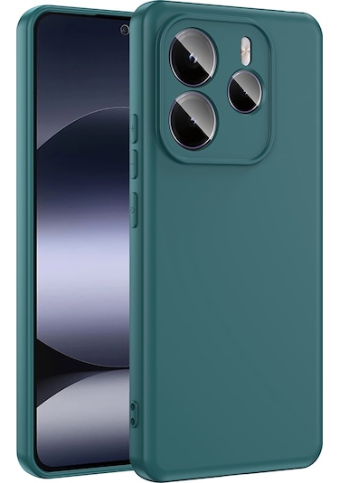 Biriva Home Redmi Note 14 5g Kılıf Mara Lansman Kapak - Koyu Yeşil Yeşil