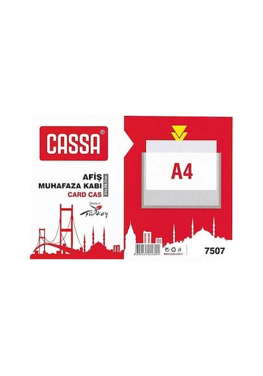 Cassa Afiş Muhafaza Kabı A4 21 x 29.7 CM 1 Adet