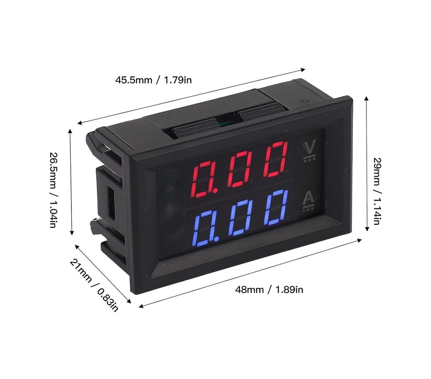 Powermaster Ic278b Dijital Volt Ampermetre Dc Pano Tip Voltmetre Voltaj Ölçüm Gösterge Cihazı