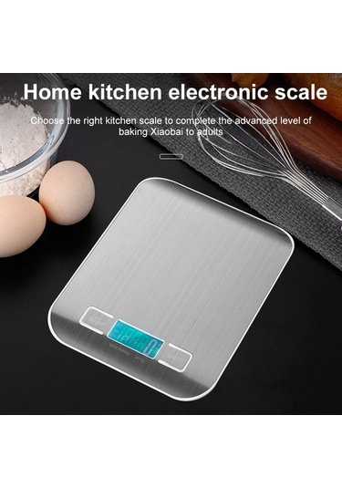 Primepickings Paslanmaz Çelik 10kg/1g Fırın Elektronik Terazisi, Küçük Mutfak Terazisi Diğer