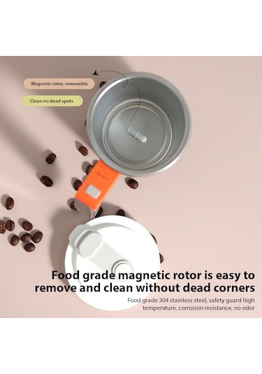 Vkemall 55 C Sabit Sıcaklık Li-ion Şarjlı 304 Çelik Magnetik Karıştırıcı Bardak - 300ml Ip65 Su Geçirmez Ofis/kahve/çikolata - Ut-52 Açık Ahşap Desenli Açık Ahşap