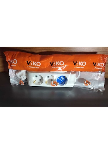 Viko Multi-let 3lü Grup Priz Topraklı Kablo 2mt Viko