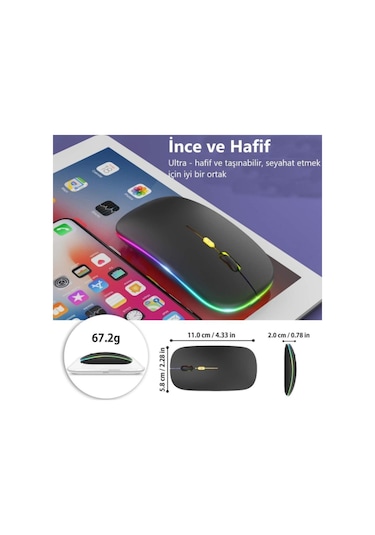 M40 Kablosuz RGB Aydınlatmalı Optik Oyuncu Mouse
