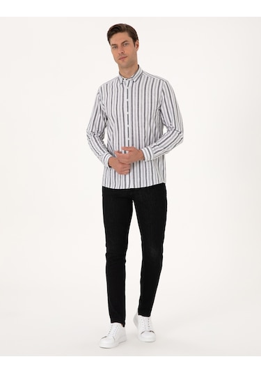 Pierre Cardin Erkek Siyah Gömlek Desenli 50312269-vr046 Siyah