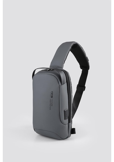 Ççs 51465 Tek Askılı Çapraz Çanta Gri