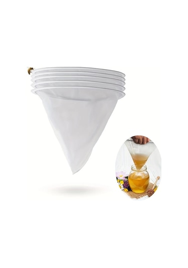 Dashanshop 5 Adet Ultra İnce Nylon Bal, Şarap, Süzme Torbası 35x40 Cm Mutfak Ve Arıcılık İçin