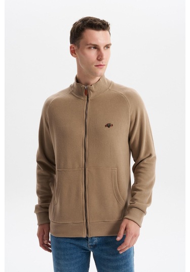 Arma Erkek Regular Fit Basic Reglan Kollu Selanik Sweatshirt Karbon Fırçalı, Dik Yaka, Tam Fermuar, Cepli, Pamuk Polyester K30324698202 Füme - Gri Arma Erkek Regular Fit Basic Reglan Kollu Selanik Sweatshirt Karbon Fırçalı, Dik Yaka, Tam Fermuar, Cepli, Pamuk Polyester K30324698202 Füme - Gri