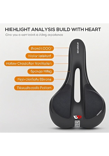 Yifomall Jant Bisiklet Lastiği, Silikon-yumuşak Yastık, Faren Kulesi Takılabilir, Dağ Bisikleti İçin Konforlu, Geometrik Desenli Sattel Silikon Tipi Çok Renkli