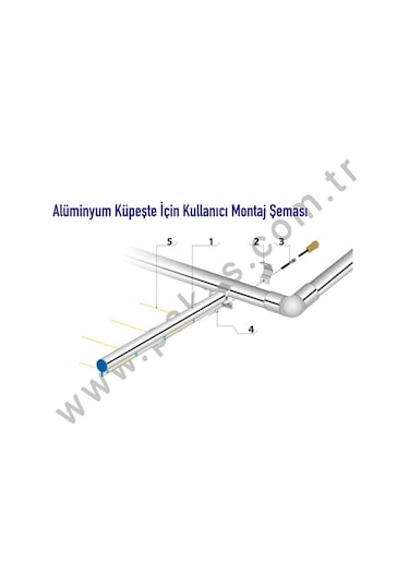 Pakas Pks-01-I Balkon Çamaşır Kurutma Askısı Yuvarlak Inox Gümüş