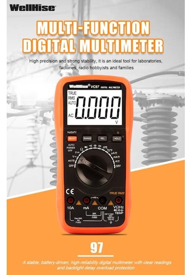 Wellhise Vc97 Dijital Multimetre Avometre True Rms