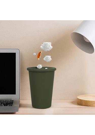 Araba Çöp Kovası Çöp Tutucu Araç Kapı Bardak Tutucu Koltuk Arkası Silikon Çöp Kutusu Çöp Kovası - Siyah