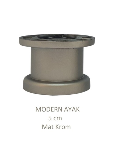 Modern, Düz Ayak 5 Cm Krom, Tv Ünitesi, Koltuk Altı , Dolap Ayağı, Vidaları Hediye Krom
