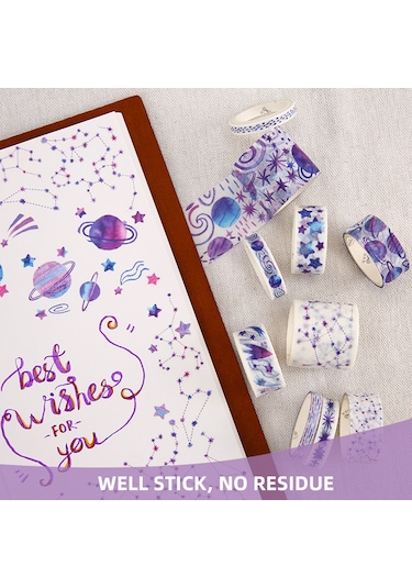 Springsun 10'lu Şirin Hayvan Washi Tape Seti - Renkli Dıy Bantlar, Kızlar İçin Günlük Planlayıcı & Hediye Paketleme