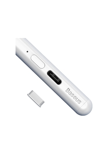 Baseus Anti Misoperation Kapasitif Stylus Tablet Telefon Dokunmatik Kalem Beyaz