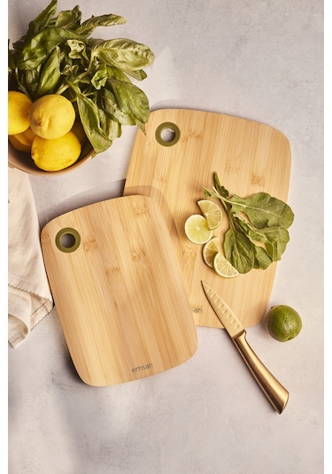 Emsan Bambu Luna 2'li Kesme Tahtası
