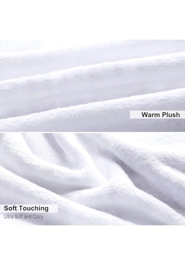 Flybuy 3d Baskılı Pedro Pascal Yumuşak Flanel Battaniye Xxs, Aile Ve Seyahat İçin Mükemmel Beyaz