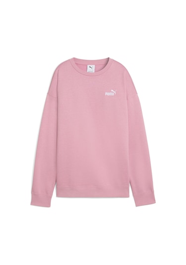 Puma Essentials Small Logo Relaxed Kadın Pembe Bisiklet Yaka Sweatshirt Pembe