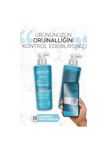 Bioxcin Hydra Kuru Ve Hassas Ciltler İçin Yüz Temizleme Jeli 500 ml - Hyalüronik Asit, Aloe Vera, Pantenol