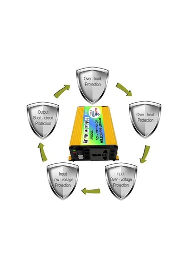 Dancemonkey İnvertör Peaks Power 3000w Modifiye Sinüs Dalgası İnvertörü Yüksek Frekanslı Güç