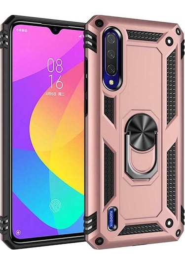 Xiaomi Mi A3 Kılıf Zore Vega Kapak Rose Gold