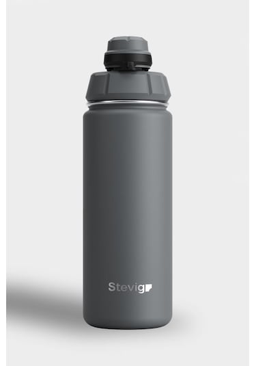 Stevig 1 Hand Leak-proof Sızdırmaz Çelik Termos 500 Ml Grey St-209