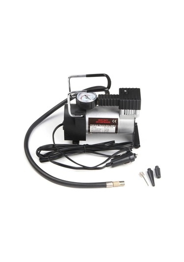 Metal Gövdeli Gri Mini Oto Araç Hava Kompresörü 12v