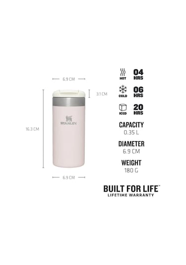 Stanley 10-10788-106 12oz The Aerolıght Transıt Rose Quartz 0,35lt Pembe