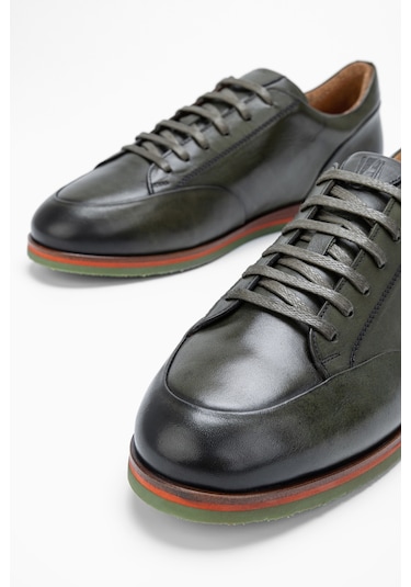 Valmenti Erkek Haki Hakiki Deri Casual Ayakkabı 987 083 Erk Ayk Sk23/24 Haki