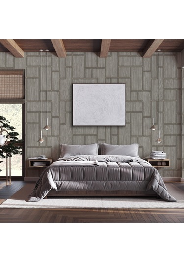 Adawall Roka 23108-4 Geometrik Modern Desenli Düz Sade Duvar Kağıdı