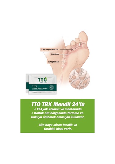Tto Trx Terleme Önleyici Mendil 24'lü