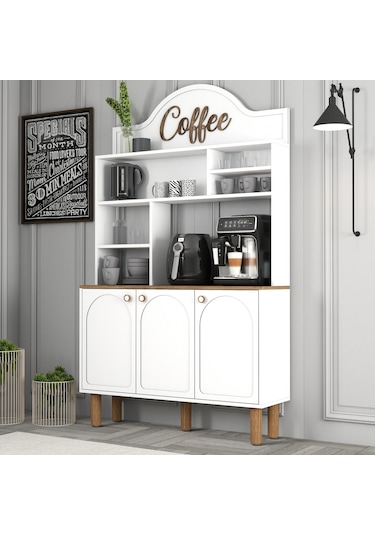 Bohem Kahve Köşesi 120cm - Beyaz Beyaz