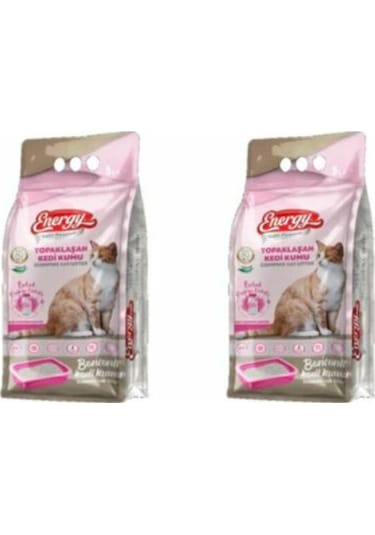 Energy Bebek Pudralı İnce Topaklaşan Bentonit Kedi Kumu 2 x 5 L