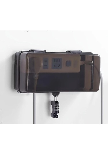 Fastbuy Outdoorsu Elektrik Kabin Kutusu Beyaz Minimalist Toz Gecirmez Hava Dayanikli Saffaf Kaplı