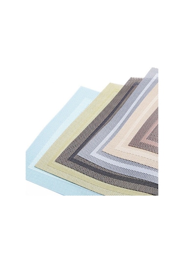 1/4/6/10 Adet Modern Zarif Pvc Placemat Yemek Masası Mat Cafe Kaymaz Sıcak Placemats Kase Ped Bardak Mat Masa Bardak Bej