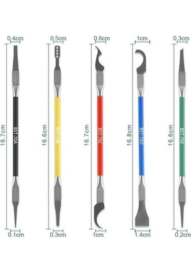 Bst-70 Paslanmaz Çelik Cpu Bga Ic Çip Tutkal Temizleme 5 Adet