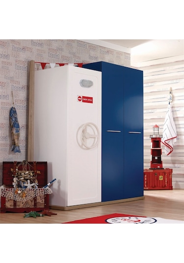 Meltem Kids Pacific Çocuk Odası Üç Kapılı Dolap