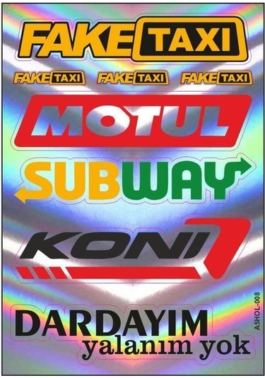 Gogo A4 Sticker Set Karışık-8