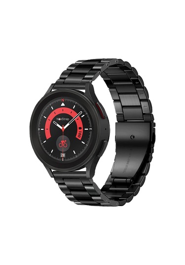 Samsung Uyumlu Galaxy Watch 5 40-44 Mm Kordon Çelik Metal Kayış 20 Mm