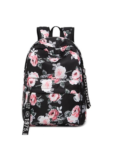 Sırt Çantası Bayan Sırt Çantası Etnik Rüzgar Baskı Çiçek Su Geçirmez Büyük Kapasiteli Seyahat Kadın Çantası Öğrenci Okul Çantası Matches The İmage Çok Renkli
