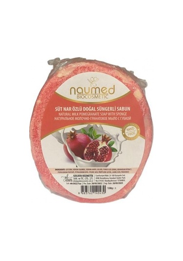 Süt Nar Özlü Batık Ve Çilek Bacak Onarımına Yardımcı Doğal Süngerli Sabun 130gr Nar