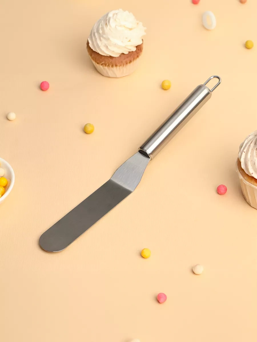 Dolana Pasta İçin Kâğıt Hamuru Spatulası, Eğimli Palet 14,5 Cm 70348494 Gri