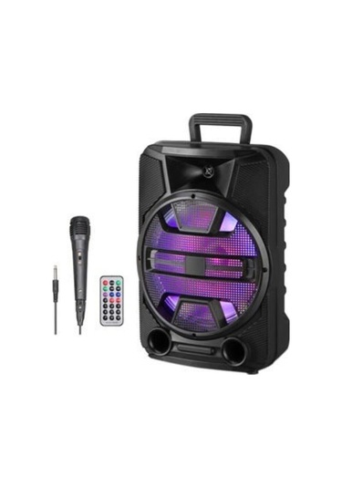 Mikrofonlu Taşınabilir Kablosuz Hoparlör Bluetooth Speaker-128966