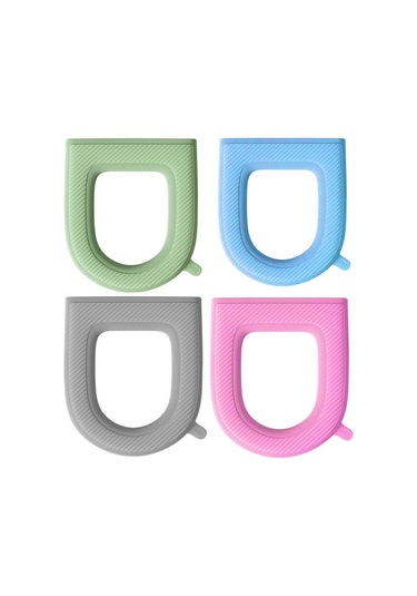 Monyee 4 Adet Kalın Eva Tuvalet Koltuğu - Su Geçirmez, Yıkama Eliyor, Yeniden Kullanılabilir Banyo Döşemi Diğer