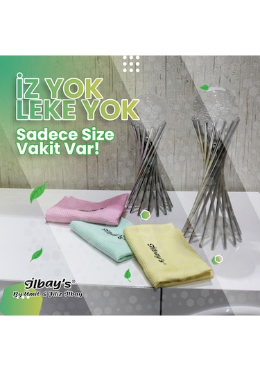 İlbay's 3 Lü Klasik Renk Serisi Eko Paket Mikrofiber Temizlik B