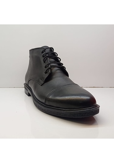 Punto 599468 Deri Comfort Erkek Bot Siyah