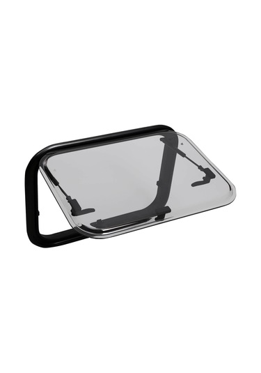 Babarvy 70x40cm 90 Amortisörlü Karavan Camı / Pencere Siyah