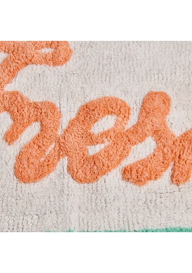 Evidea Soft Fresh Granny Tufting Banyo Paspası - Beyaz - 60x90 Cm Beyaz