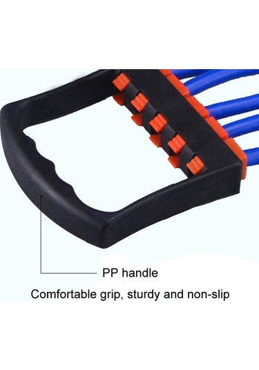 Sones 5 Direnç Tüpü Göğüs Genişletici Göğüs Egzersizi Çekici Kol Güçlendirme Eğitmeni Çıkarılabilir Çekme Halatı Fitness Ekipmanı Kırmızı